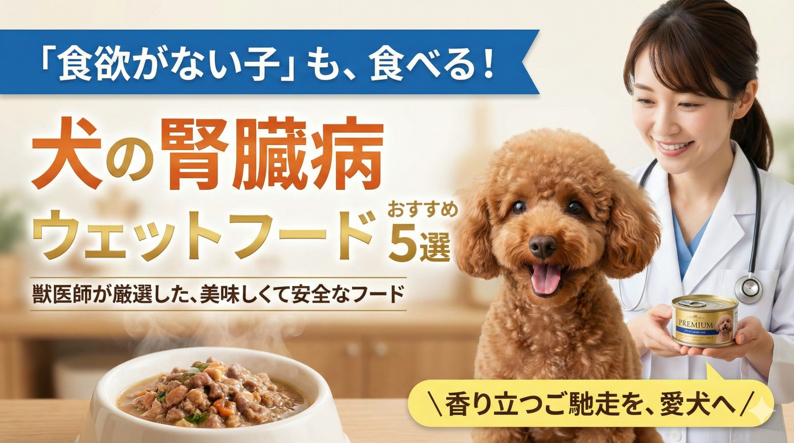 犬の腎臓病ウェットフードおすすめ5選｜食欲がない子も食べるフードを獣医師が厳選