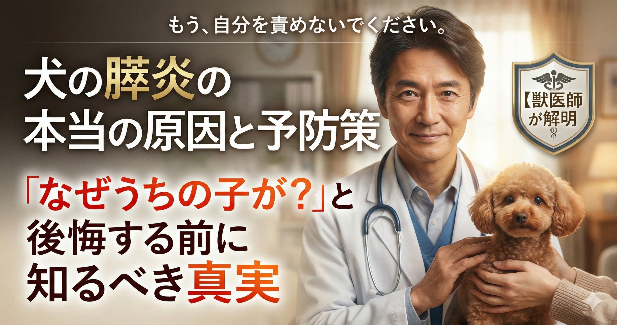 【獣医師解説】犬の膵炎の本当の原因と予防策｜「なぜうちの子が？」と後悔する前に知るべき真実