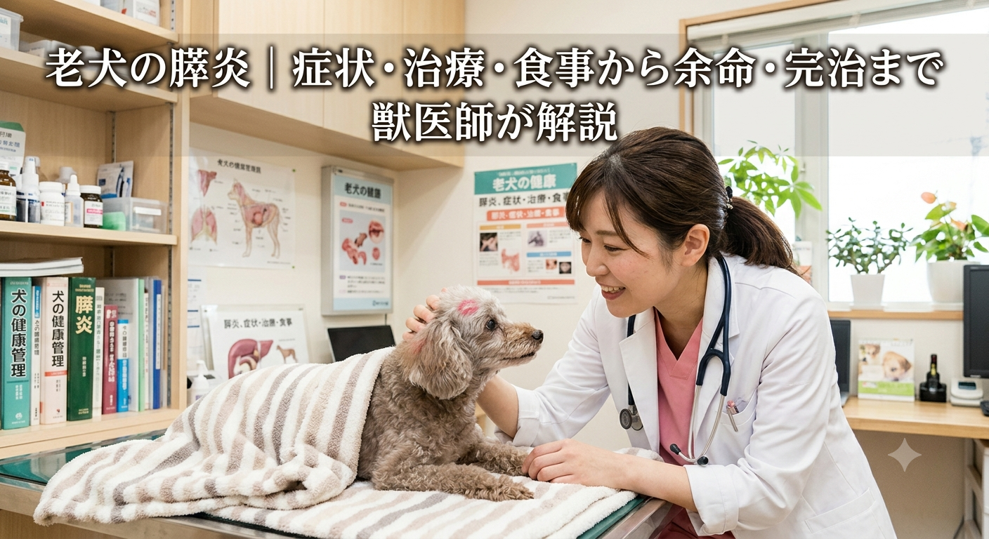 老犬の膵炎｜症状・治療・食事から余命・完治まで獣医師が解説